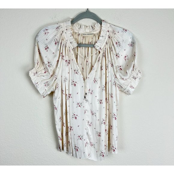 Ulla Johnson Cream Floral Blouse - Picture 1 of 6